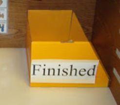 finished box in carrel 
