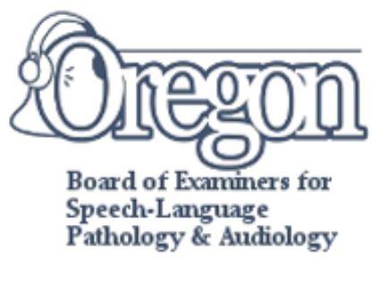 oregon board of examiners for SLPs